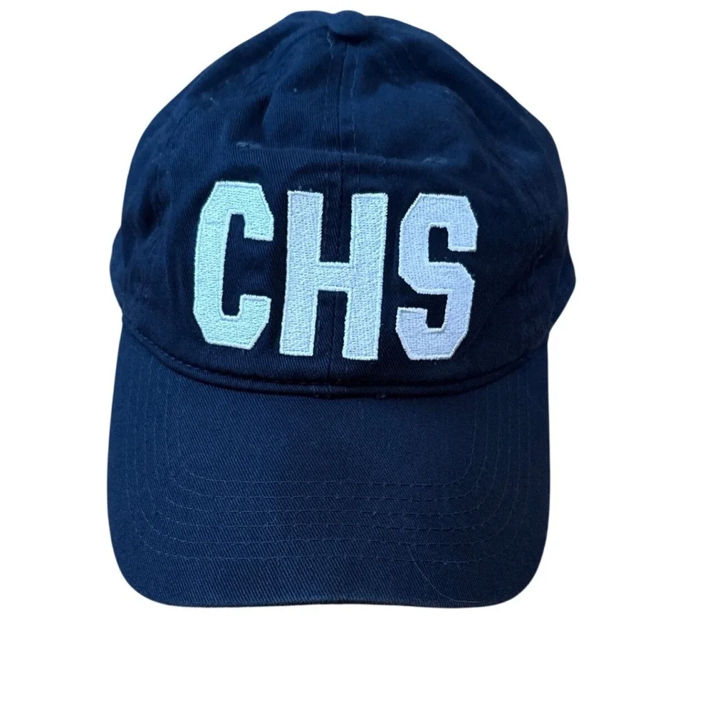 Triangle Sport CHS Baseball Cap Women Navy Blue Embroidered Dad Hat SIZE OSFA‎